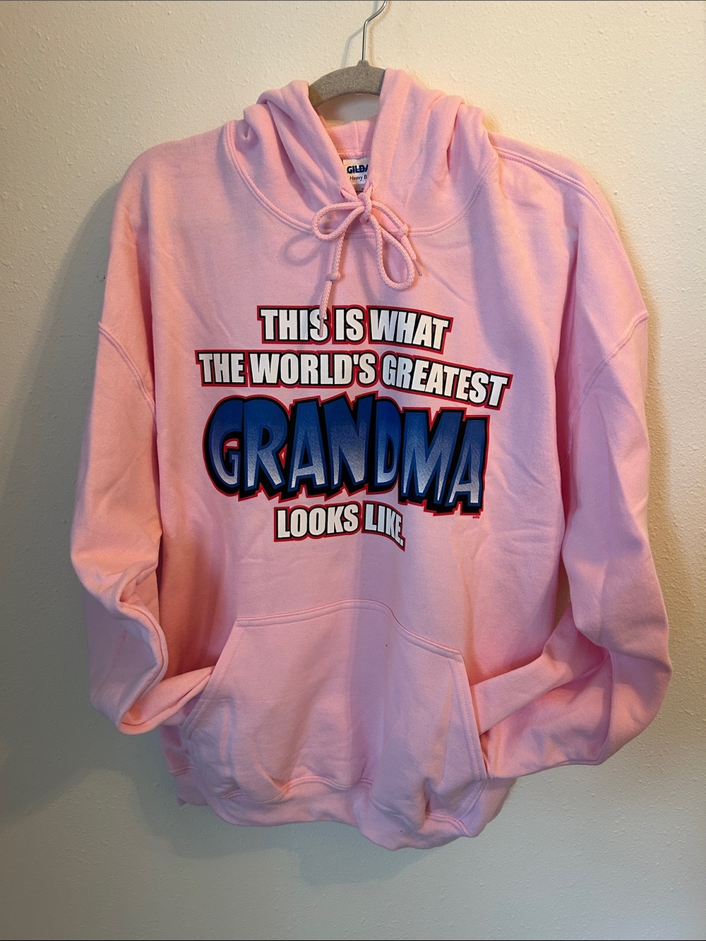 Gildan Pink Graphic Grandma Hoodie